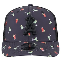 New Era Los Angeles Angels Adventure Drinks Pattern 9SEVENTY Stretch-Snap Hat