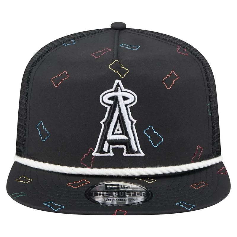 New Era Los Angeles Angels Gummy Golfer Trucker Adjustable Hat