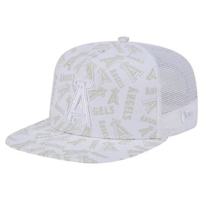 New Era Los Angeles Angels Logo Dunes A-Frame Trucker 9FIFTY Snapback Hat
