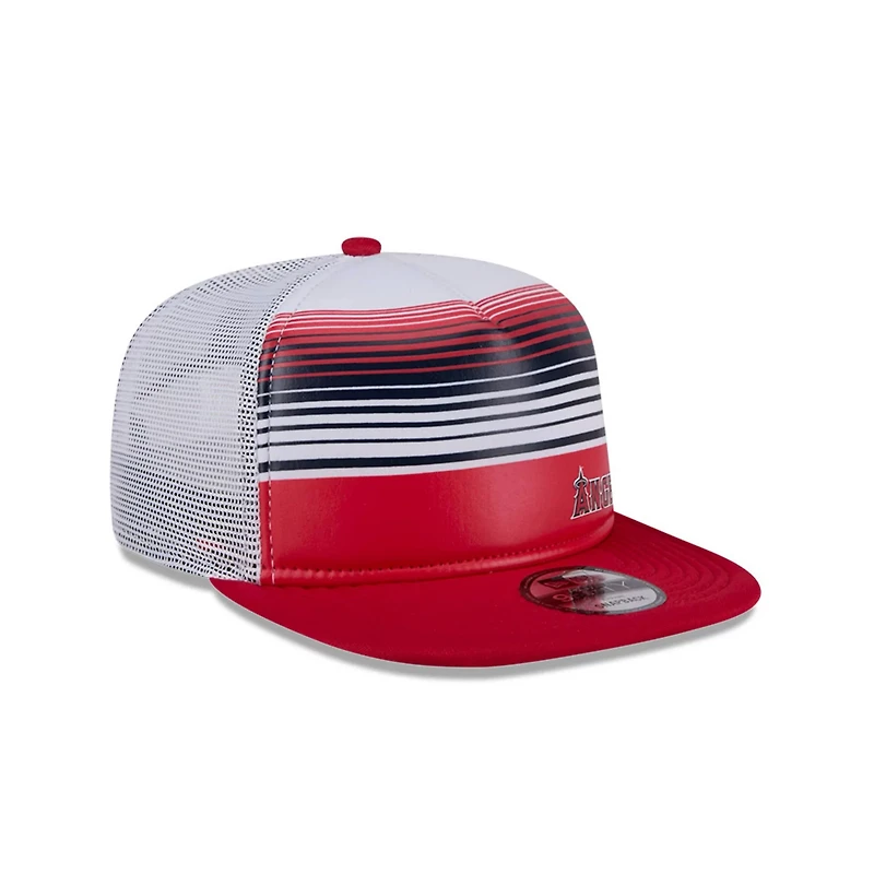 New Era Los Angeles Angels Team Horizon 9FIFTY A-Frame Trucker Snapback Hat