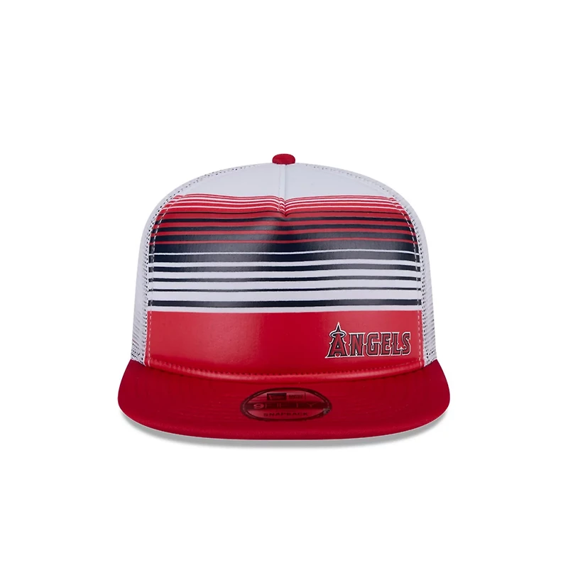 New Era Los Angeles Angels Team Horizon 9FIFTY A-Frame Trucker Snapback Hat
