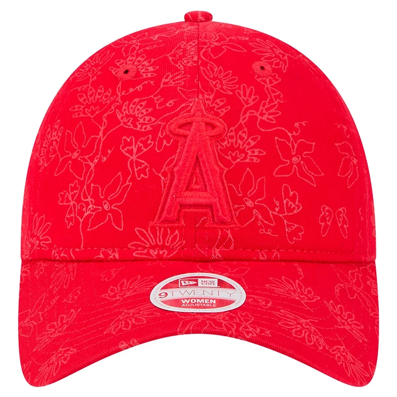 New Era Los Angeles Angels Tonal Floral 9TWENTY Adjustable Hat