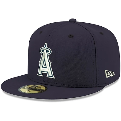 New Era Los Angeles Angels White Logo 59FIFTY Fitted Hat
