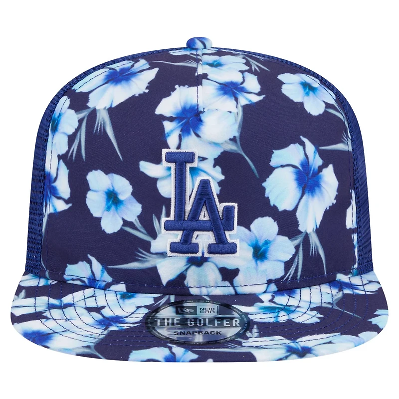 New Era Los Angeles Dodgers Adventure Pattern Golfer Trucker Snapback Hat