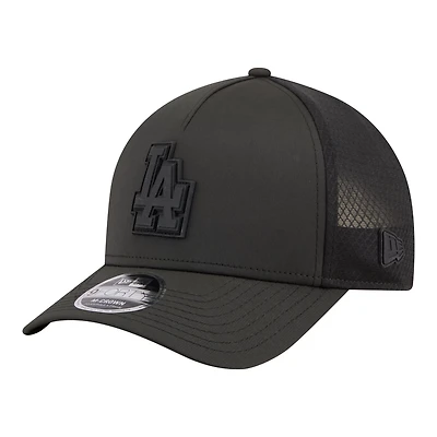 New Era Los Angeles Dodgers Badged M-Crown A-Frame 9FORTY Trucker Adjustable Hat