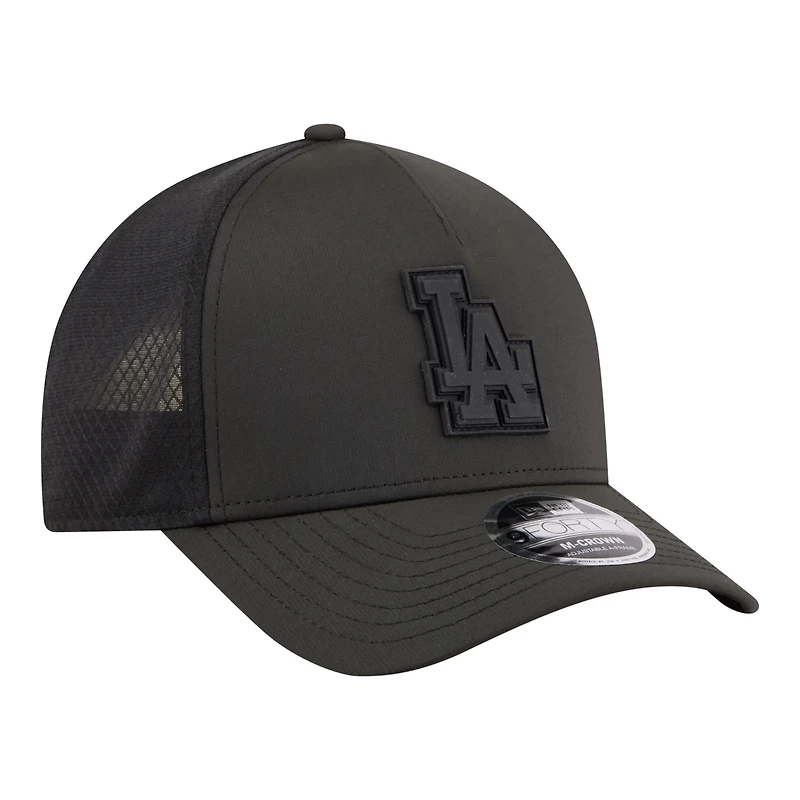 New Era Los Angeles Dodgers Badged M-Crown A-Frame 9FORTY Trucker Adjustable Hat