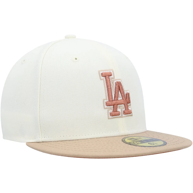 New Era Los Angeles Dodgers Chrome Camel Rust Undervisor 59FIFTY Fitted Hat