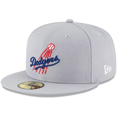 New Era Los Angeles Dodgers Cooperstown Collection Logo 59FIFTY Fitted Hat