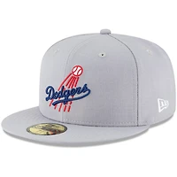 New Era Los Angeles Dodgers Cooperstown Collection Logo 59FIFTY Fitted Hat