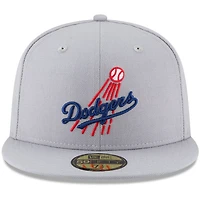 New Era Los Angeles Dodgers Cooperstown Collection Logo 59FIFTY Fitted Hat