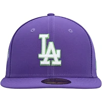 New Era Los Angeles Dodgers Lime Side Patch 59FIFTY Fitted Hat