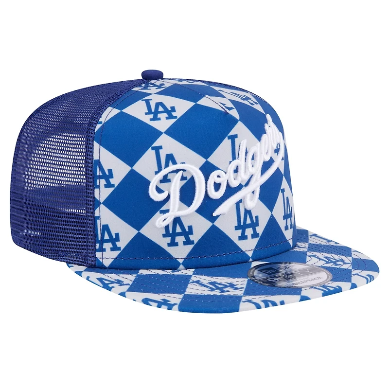 New Era Los Angeles Dodgers Seeing Diamonds A-Frame Trucker 9FIFTY Snapback Hat