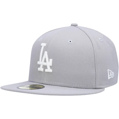 New Era Los Angeles Dodgers White Logo 59FIFTY Fitted Hat