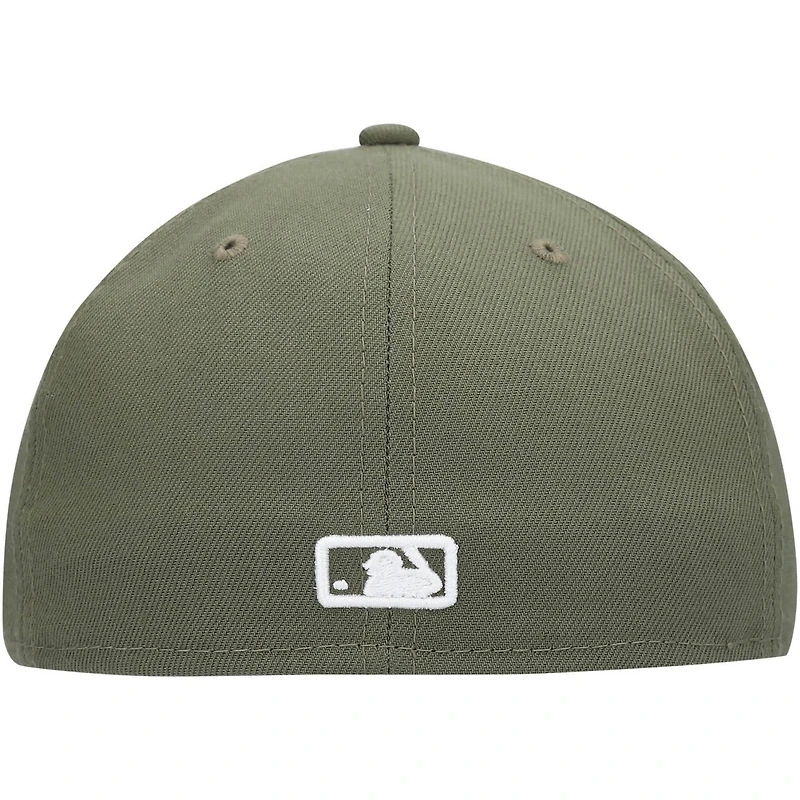 New Era Los Angeles Dodgers White Logo 59FIFTY Fitted Hat