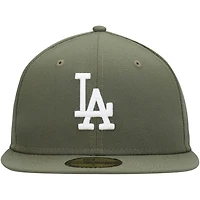 New Era Los Angeles Dodgers White Logo 59FIFTY Fitted Hat