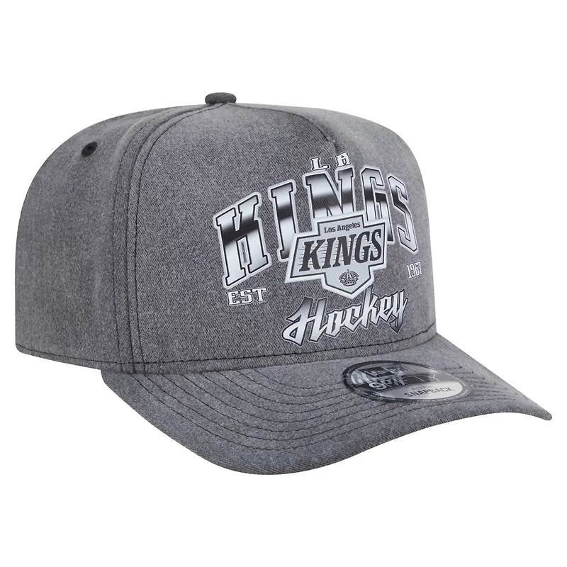New Era Los Angeles Kings Throwback Washed A-Frame Pre-Curved 9FIFTY Snapback Hat