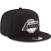 New Era Los Angeles Lakers  White Logo 9FIFTY Adjustable Snapback Hat