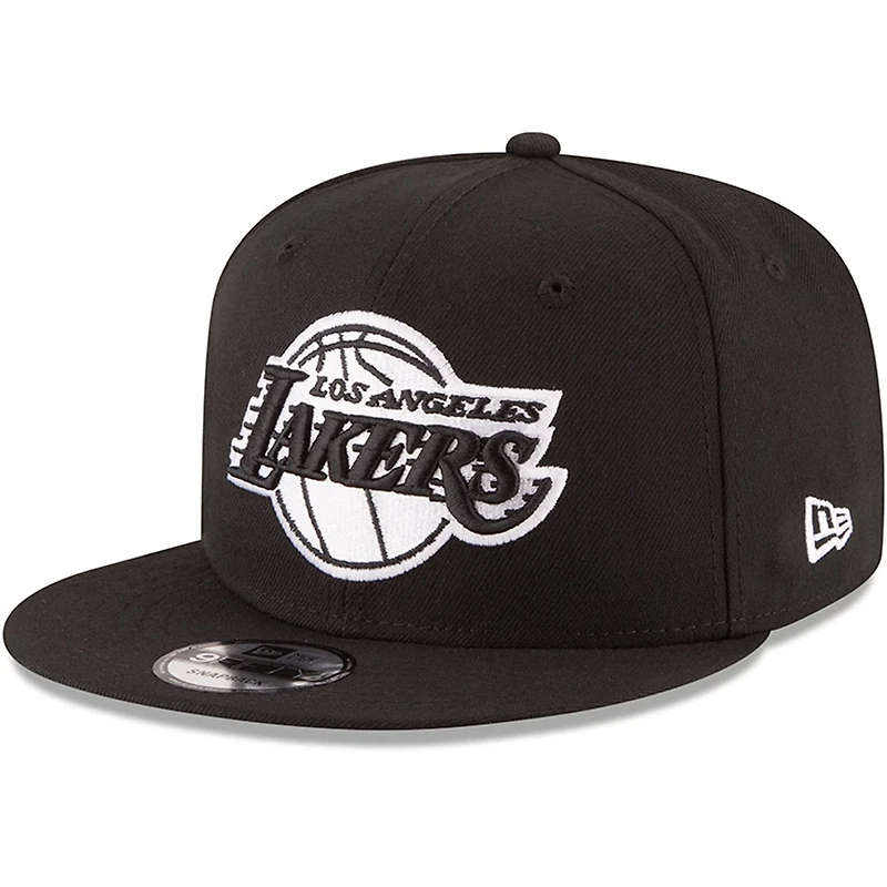 New Era Los Angeles Lakers  White Logo 9FIFTY Adjustable Snapback Hat