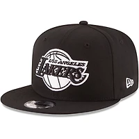 New Era Los Angeles Lakers  White Logo 9FIFTY Adjustable Snapback Hat