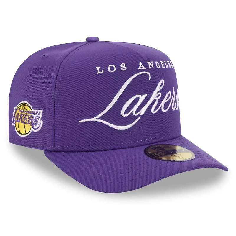New Era Los Angeles Lakers 2025 NBA Draft A-Frame 59FIFTY Fitted Hat