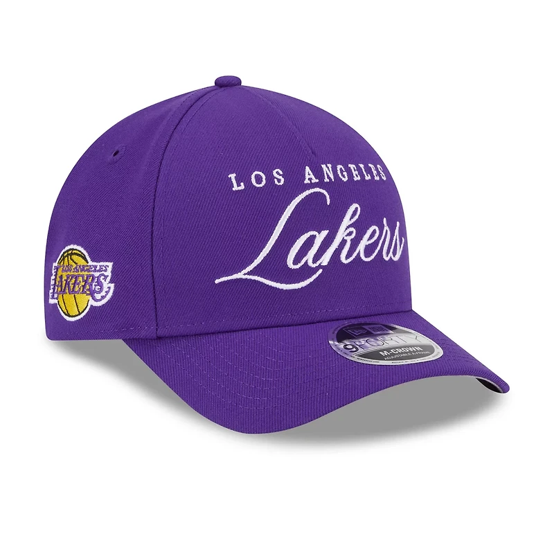 New Era Los Angeles Lakers 2025 NBA Draft M-Crown A-Frame 9FORTY Adjustable Hat