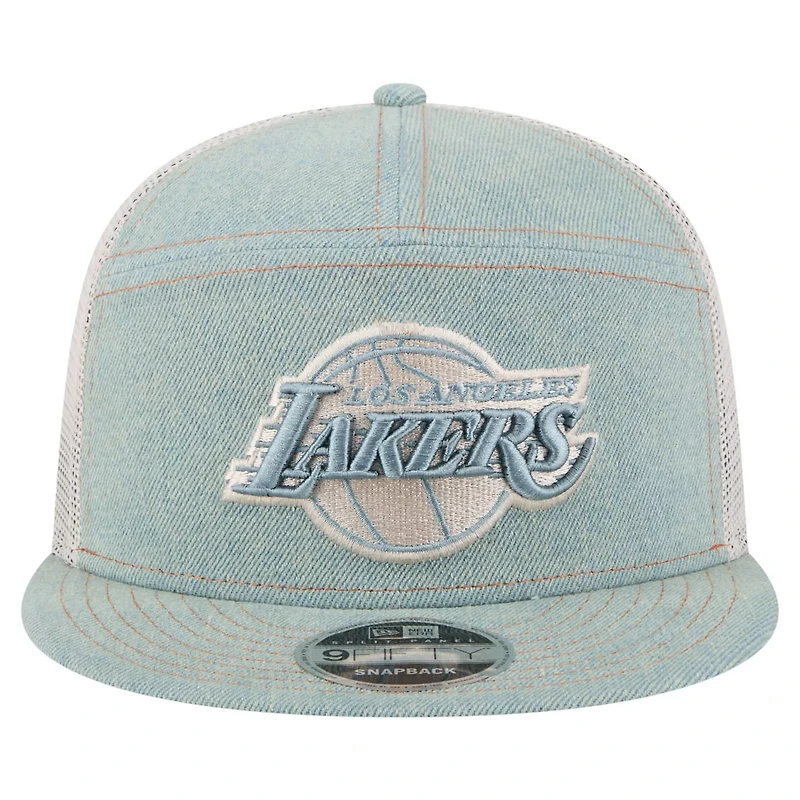 New Era Los Angeles Lakers Adventure Split Panel 9FIFTY Snapback Trucker Hat
