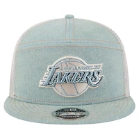 New Era Los Angeles Lakers Adventure Split Panel 9FIFTY Snapback Trucker Hat