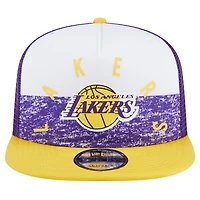 New Era Los Angeles Lakers Arch A-Frame Trucker 9FIFTY Snapback Hat
