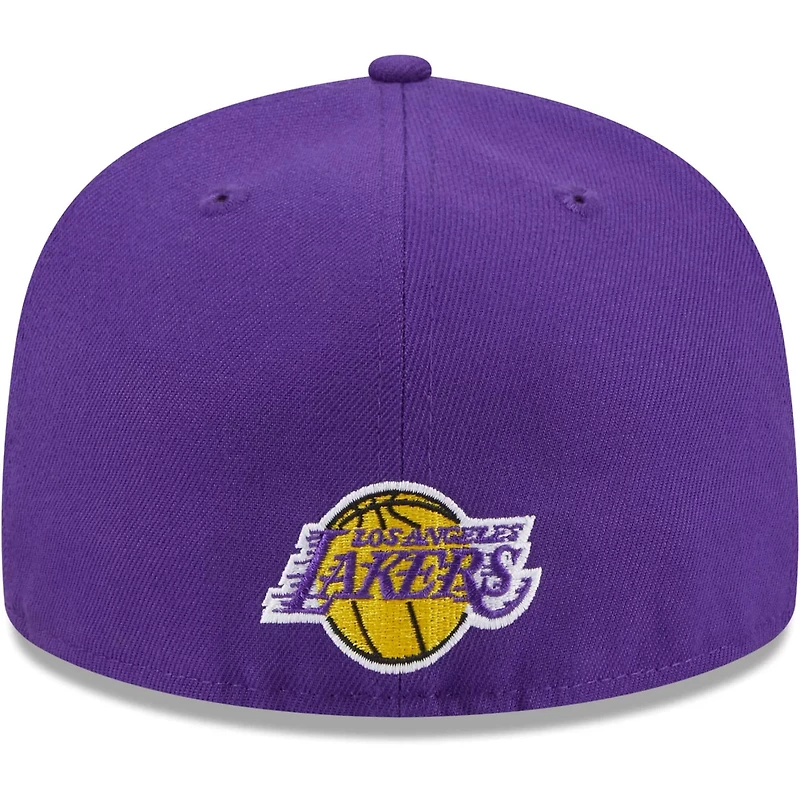 New Era Los Angeles Lakers Game Day Hollow Logo Mashup 59FIFTY Fitted Hat