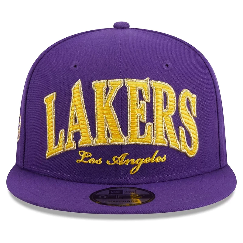 New Era Los Angeles Lakers Golden Tall Text 9FIFTY Snapback Hat