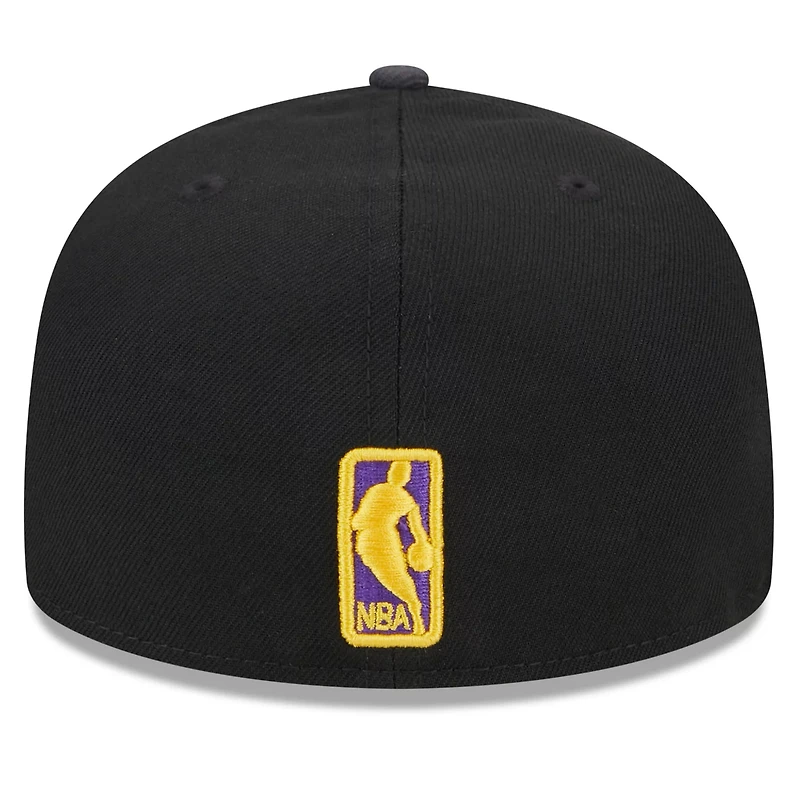 New Era Los Angeles Lakers Rally Drive Checkerboard 59FIFTY Crown Fitted Hat