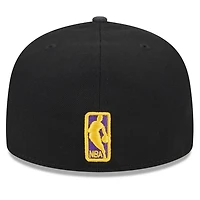 New Era Los Angeles Lakers Rally Drive Checkerboard 59FIFTY Crown Fitted Hat