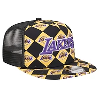 New Era Los Angeles Lakers Seeing Diamonds A-Frame Trucker 9FIFTY Snapback Hat