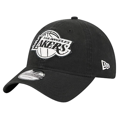 New Era Los Angeles Lakers Stamp Fabric Applique 9TWENTY Adjustable Hat