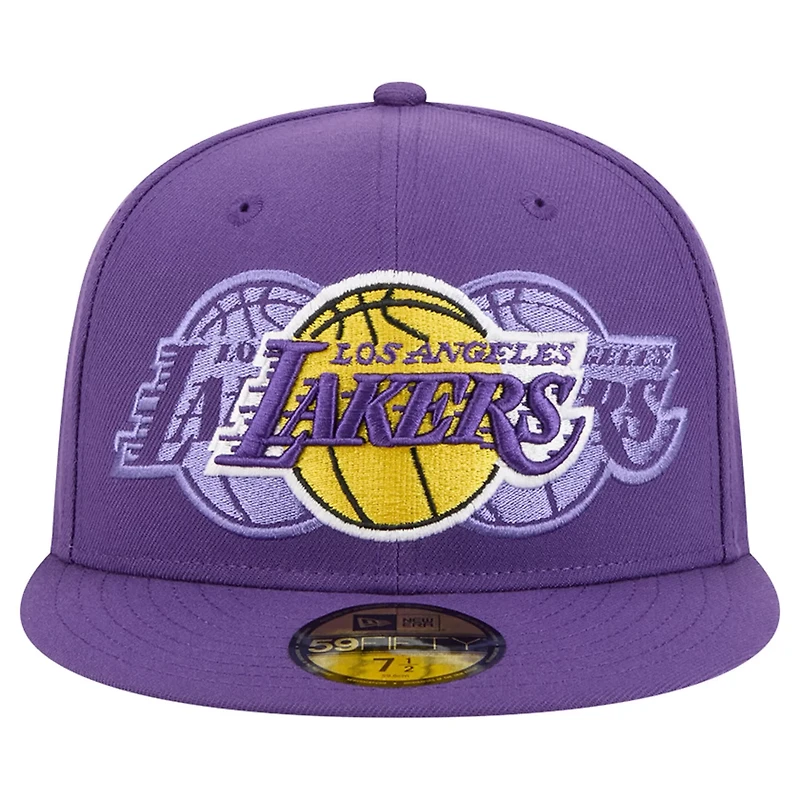 New Era Los Angeles Lakers Tri-Hit 59Fifty Fitted Hat