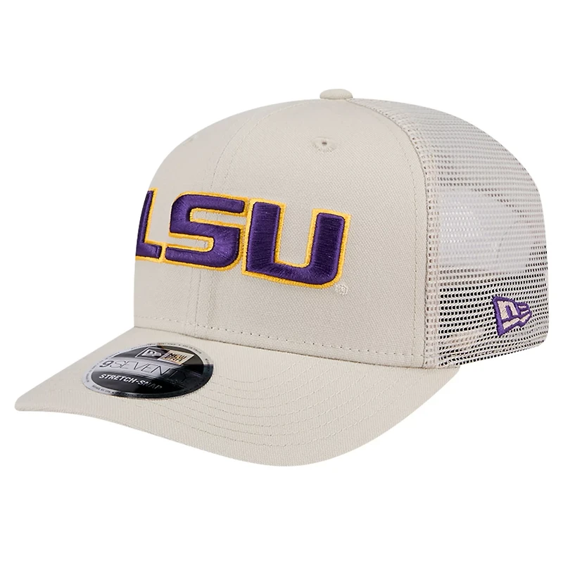 New Era LSU Tigers Canvas 9SEVENTY Stretch-Snap Adjustable Hat
