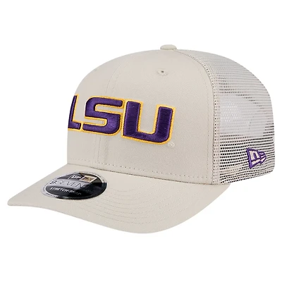 New Era LSU Tigers Canvas 9SEVENTY Stretch-Snap Adjustable Hat