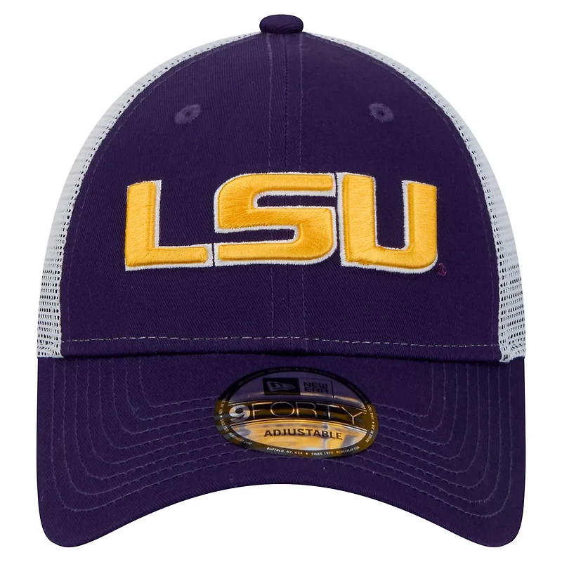 New Era LSU Tigers Trucker 9FORTY Adjustable Hat