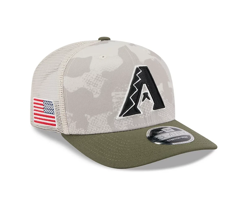 New Era Men's Arizona Diamondbacks  2025 Armed Forces Day Stretch Snap 9SEVENTY