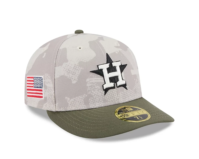 New Era Men's Houston Astros  2025 Armed Forces Day Low Profile 59FIFTY