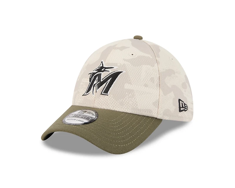New Era Men's Miami Marlins  2025 Armed Forces Day 39THIRTY