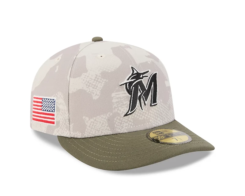 New Era Men's Miami Marlins  2025 Armed Forces Day 59FIFTY