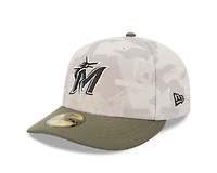 New Era Men's Miami Marlins  2025 Armed Forces Day 59FIFTY