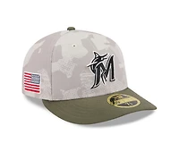 New Era Men's Miami Marlins  2025 Armed Forces Day Low Profile 59FIFTY