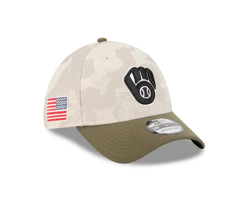 New Era Men's Milwaukee Brewers 2025 Armed Forces Day 39THIRTY
