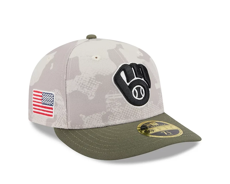 New Era Men's Milwaukee Brewers  2025 Armed Forces Day Low Profile 59FIFTY