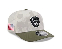New Era Men's Milwaukee Brewers  2025 Armed Forces Day Stretch Snap 9SEVENTY