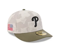 New Era Men's PhiladeLow Profilehia Phillies  2025 Armed Forces Day 59FIFTY