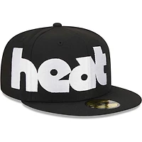 New Era Miami Heat Checkerboard UV 59FIFTY Fitted Hat