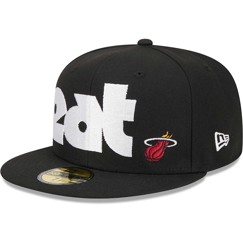 New Era Miami Heat Checkerboard UV 59FIFTY Fitted Hat